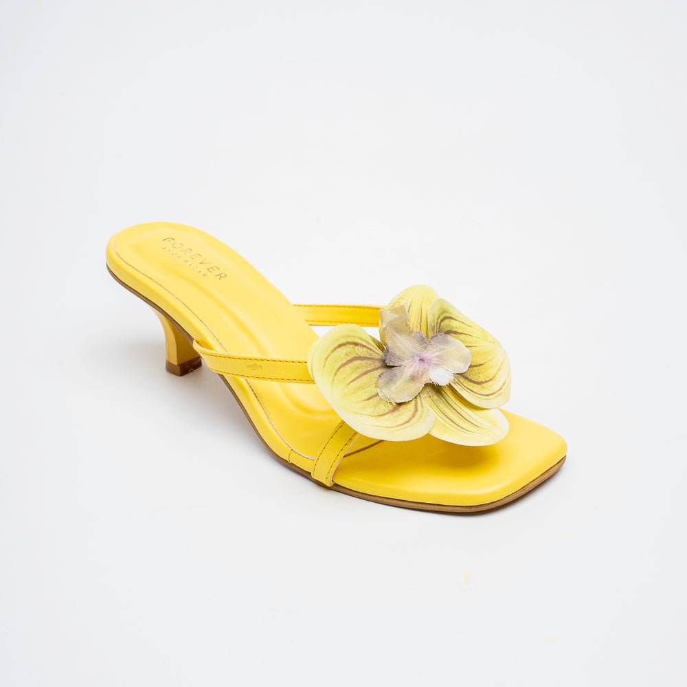Exotic Flora - Yellow Kitten Heels