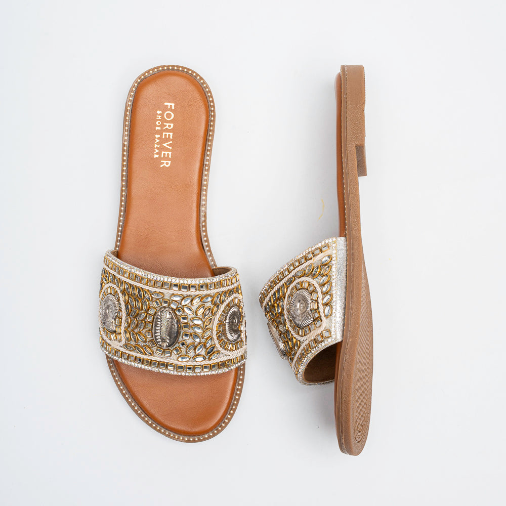 Zahra Mirror Luxe - Silver Flats - view 4