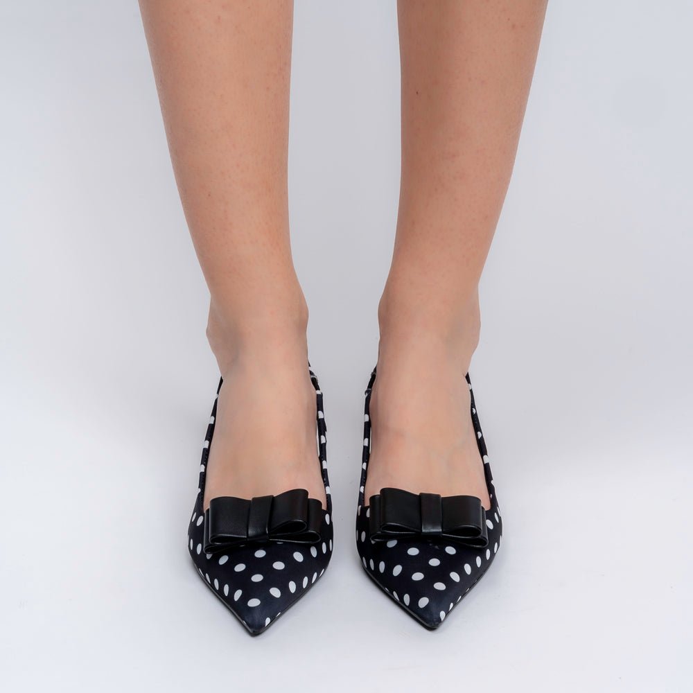 The Polka Pop - Black Mules — view 4