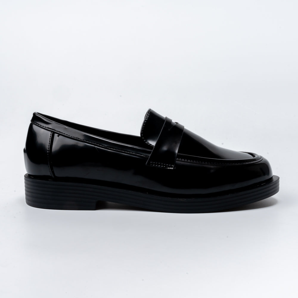 Penny Patent Black Loafers