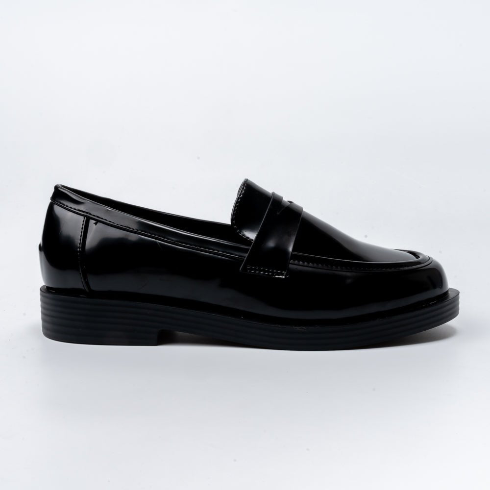 Penny Patent - Black Loafers