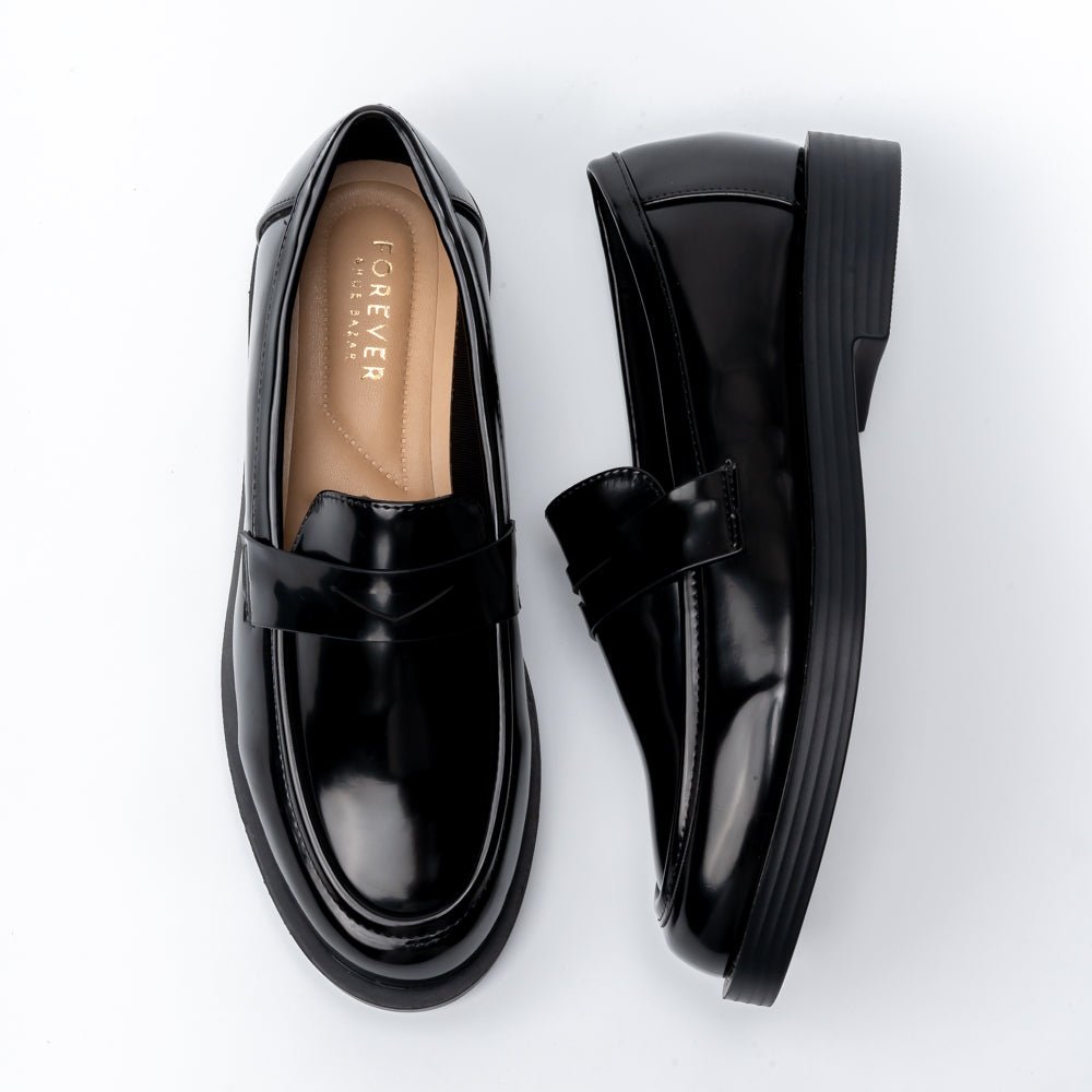 Penny Patent - Black Loafers - view 5