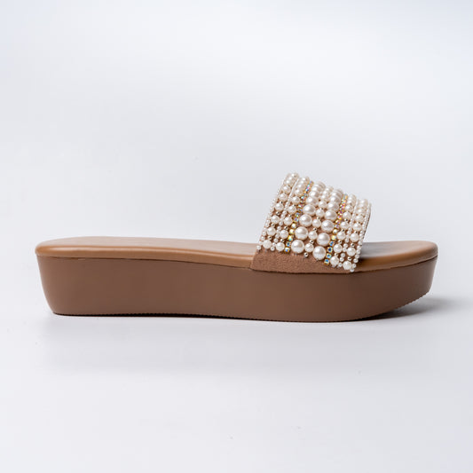 Sole Comfort - Beige Platform Heels