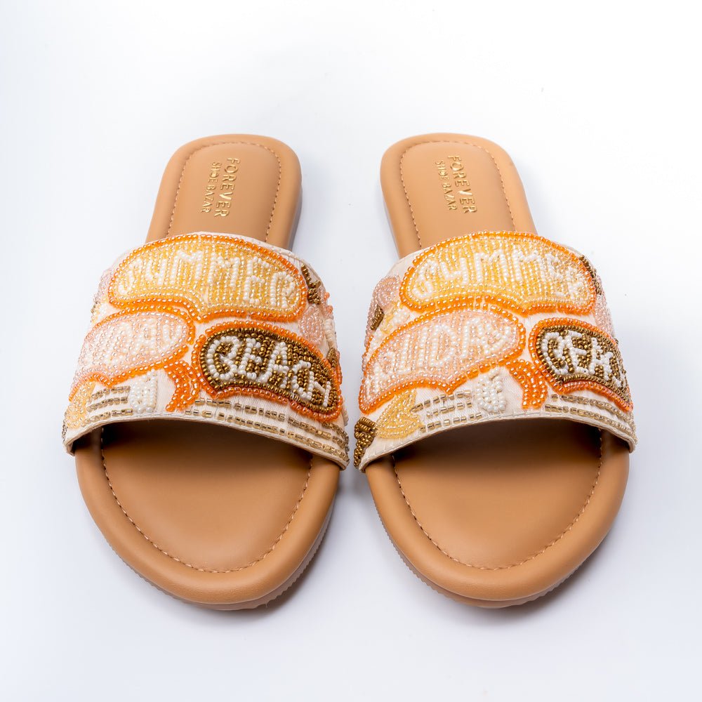 Vacation Vibes - Beige Flats - view 4
