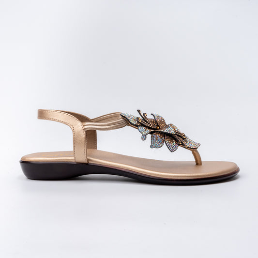 Glow Wing - Golden Flats Sandal