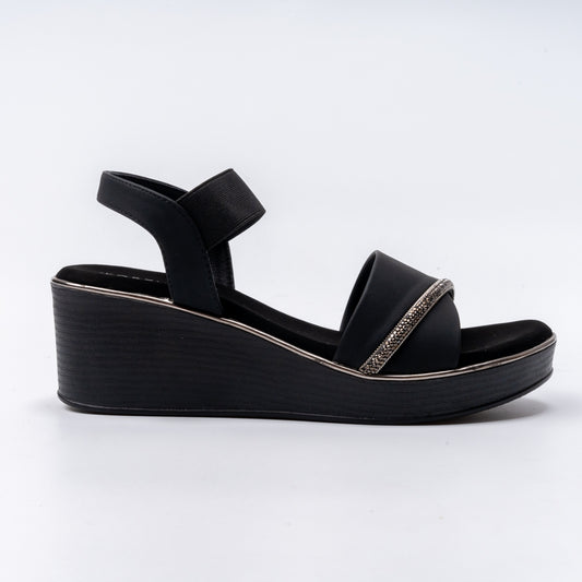 Midnight Glam - Black Wedges