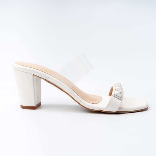 Urban Charm - White Casual Heel