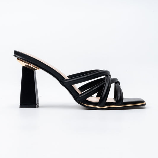 Midnight Strata - Black Casual Heels