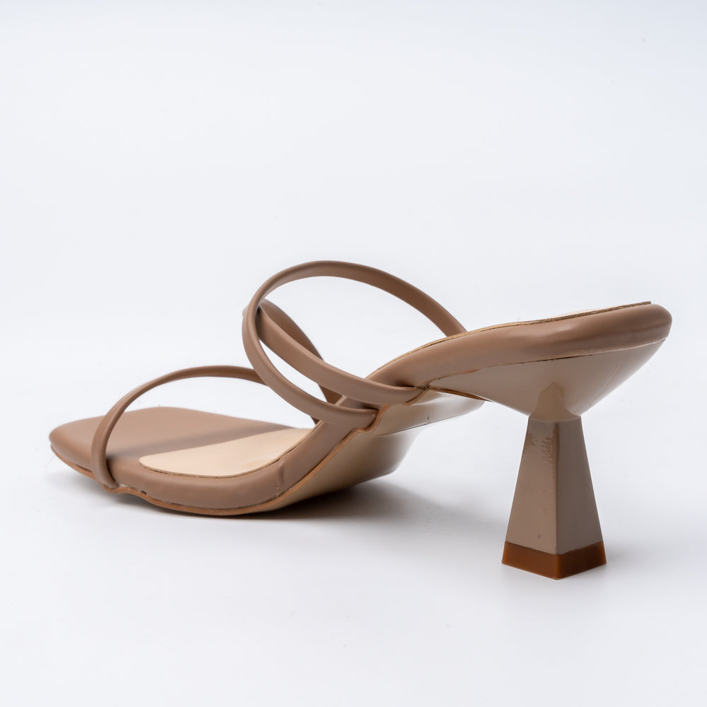 Strappy - Beige Kitten Heel - view 4