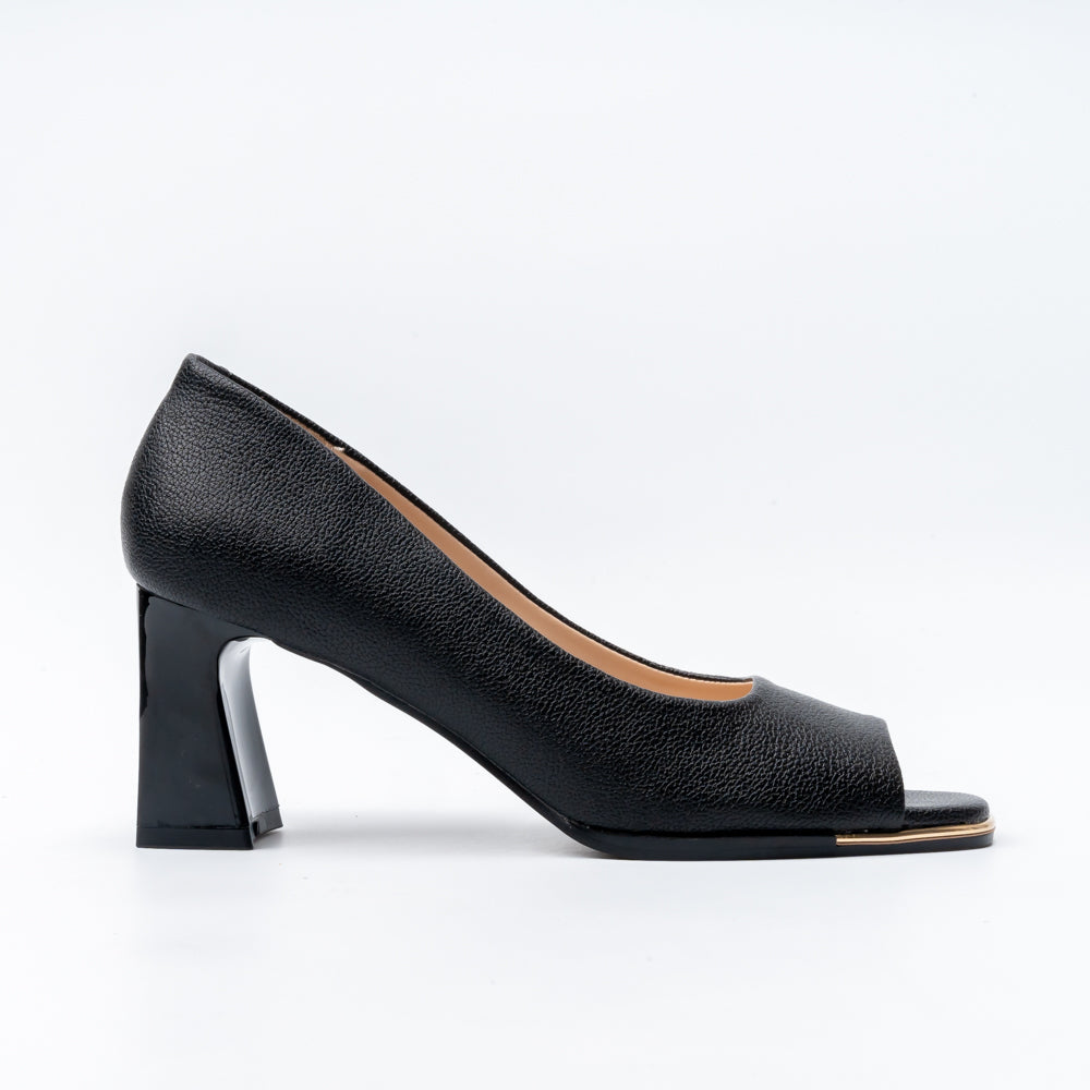 Luxe Charm - Black Heels - view 2