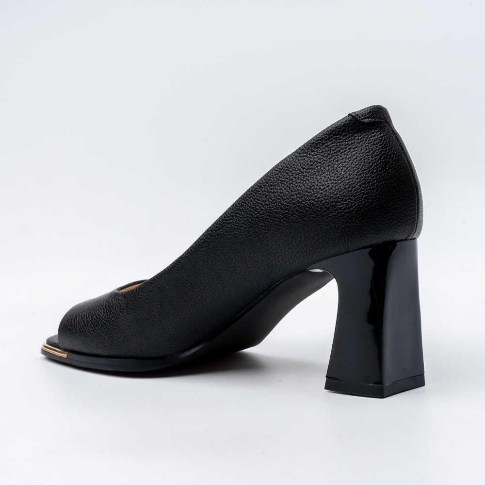 Luxe Charm - Black Heels - view 4
