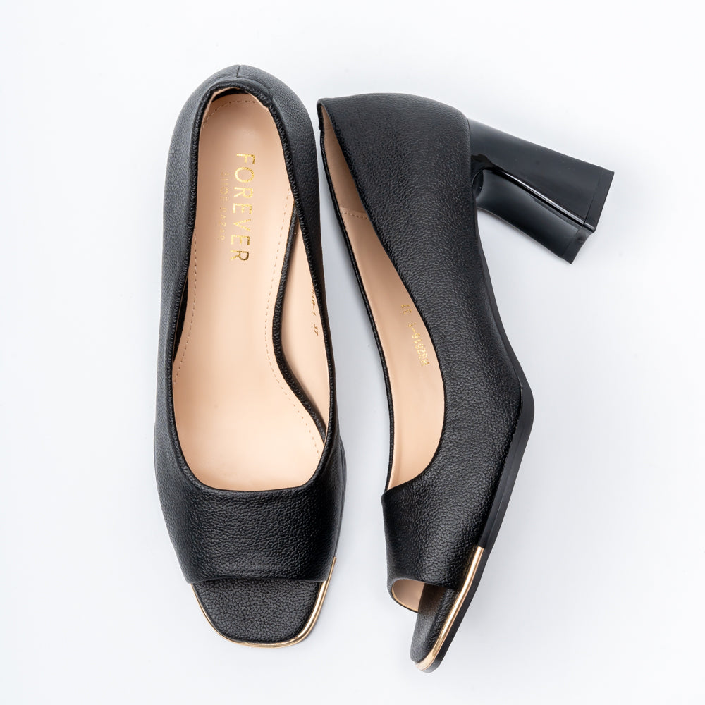 Luxe Charm - Black Heels - view 6