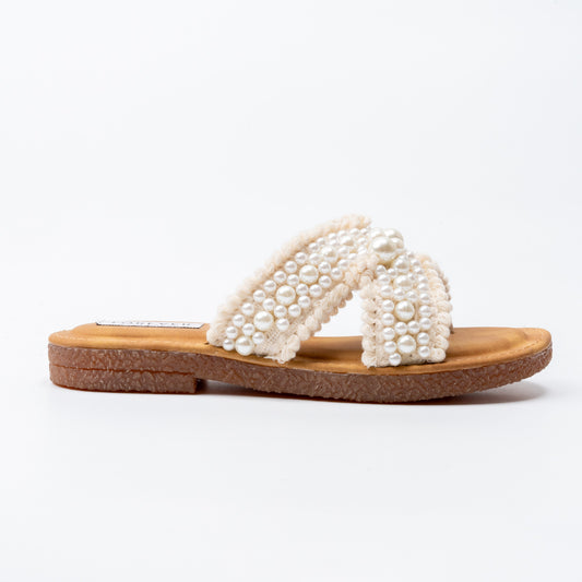 Timeless Pearl - Cream Flats