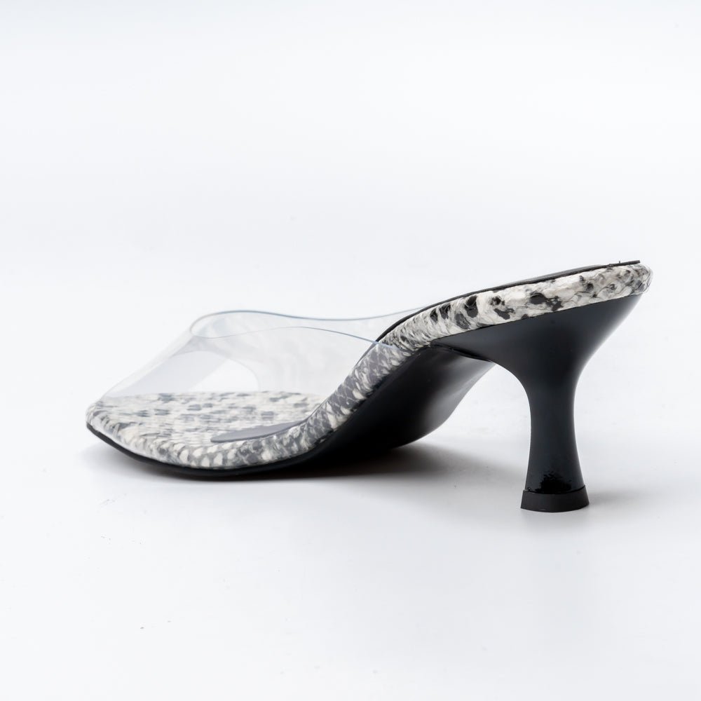Crystal Python - Black Mules - view 4