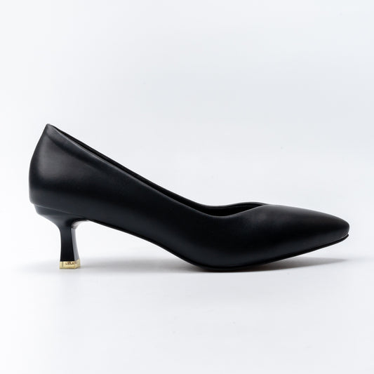 Noir Grace - Black Kitten Heels