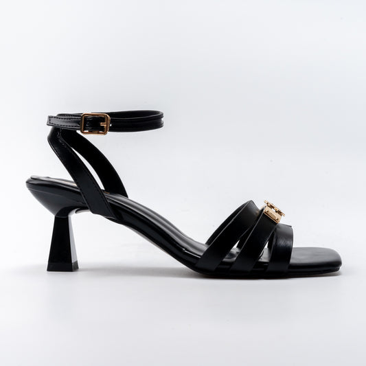 The Squarelink - Black Charm Heels