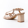 Square ‑ Toe Strappy - Beige Heel