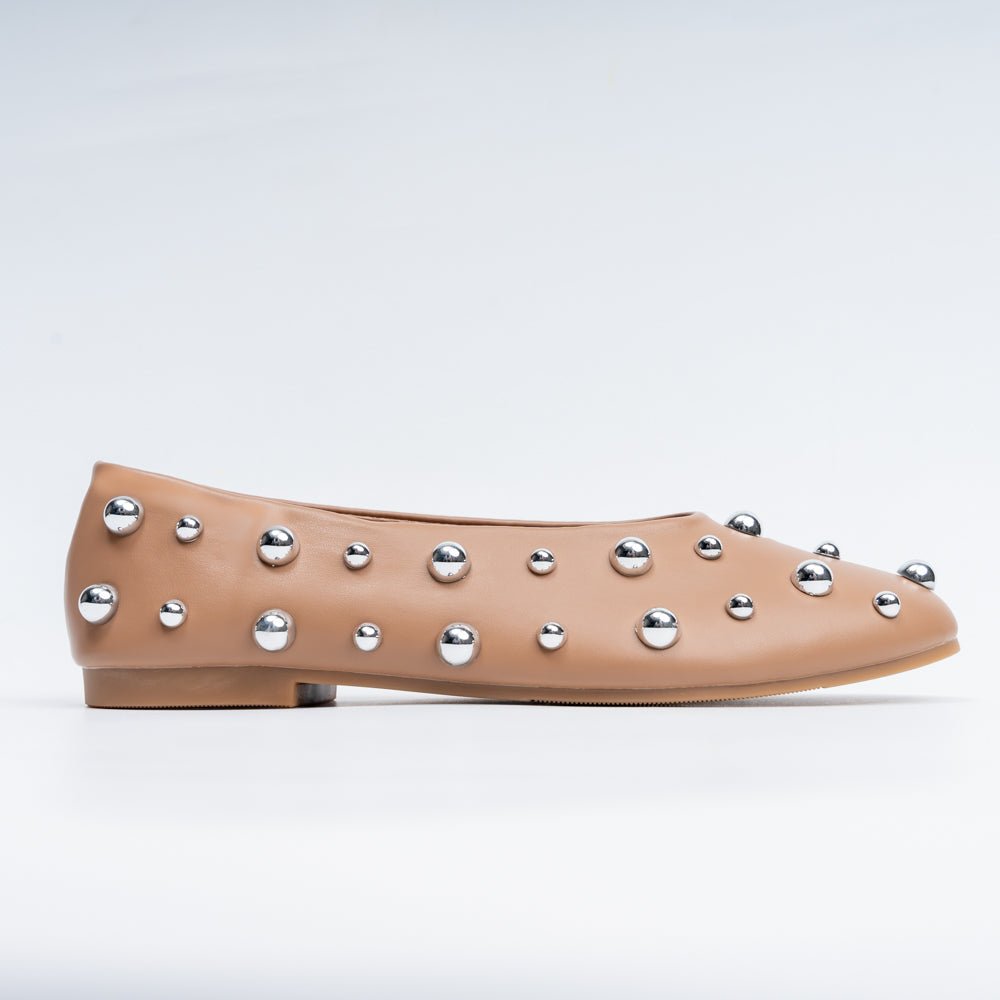 The Meteor Embellished - Khaki Flats - view 2