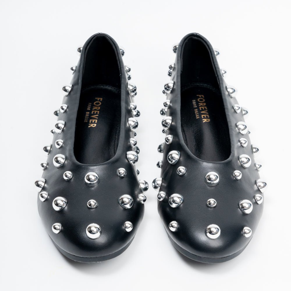 The Meteor Embellished - Black Flats - view 4