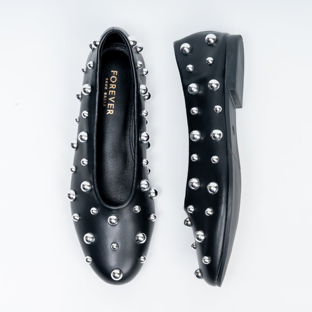 The Meteor Embellished - Black Flats - view 5