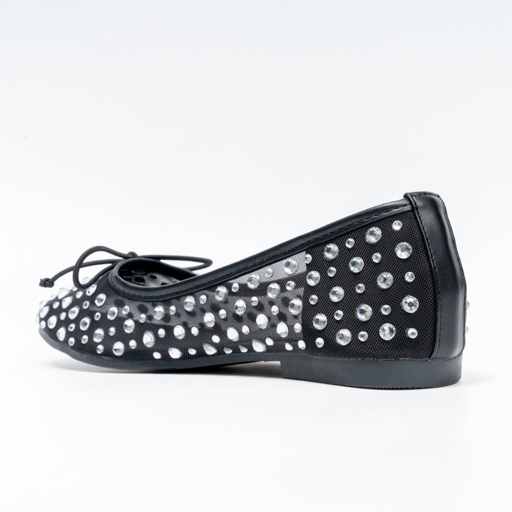 Sparkle Studded- Black Flat Ballerinas - view 6