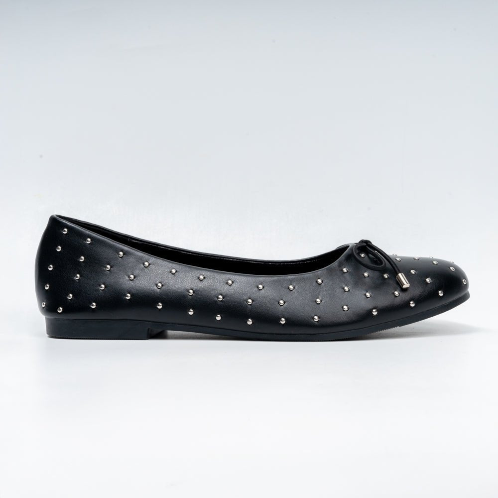 Serene Laser-Cut - Black Flats - view 2