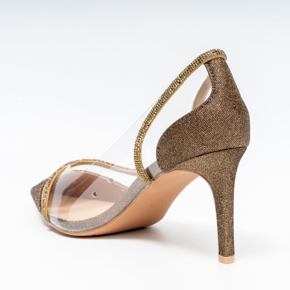 Starlit Elegance - Bronze Heels - view 6
