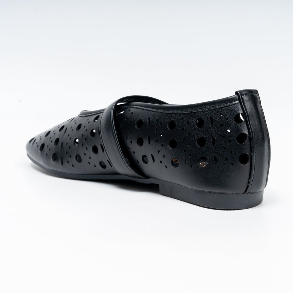 The Breeze - Black Flat Ballerinas - view 6