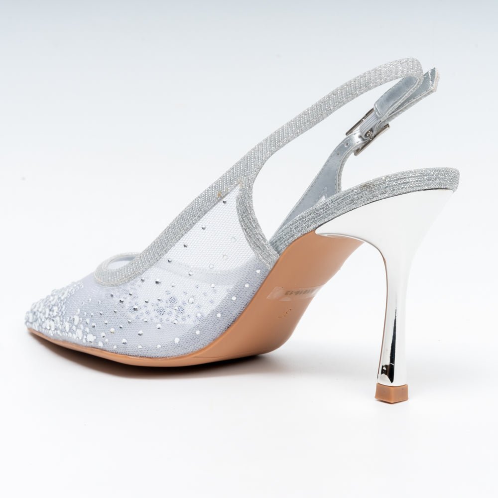 Say My Name? - Silver Party Heels. - view 6