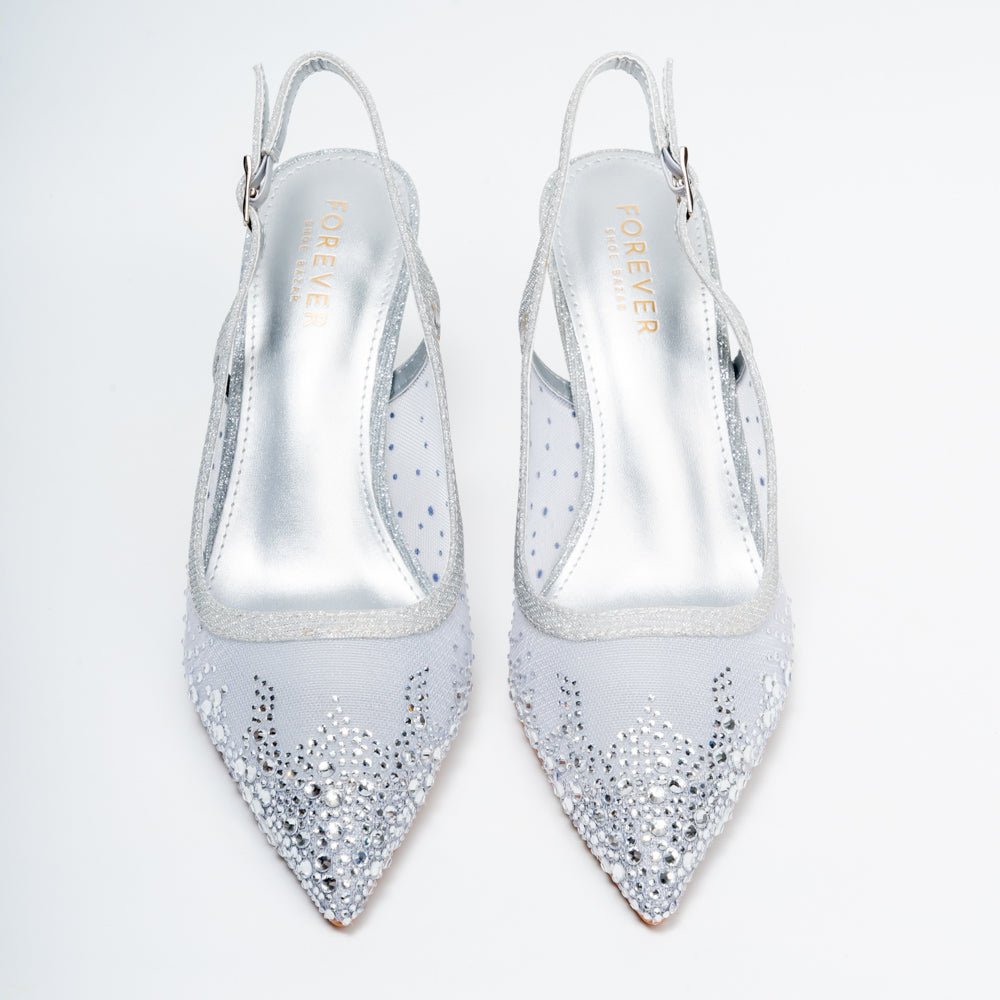 Say My Name? - Silver Party Heels. - view 4