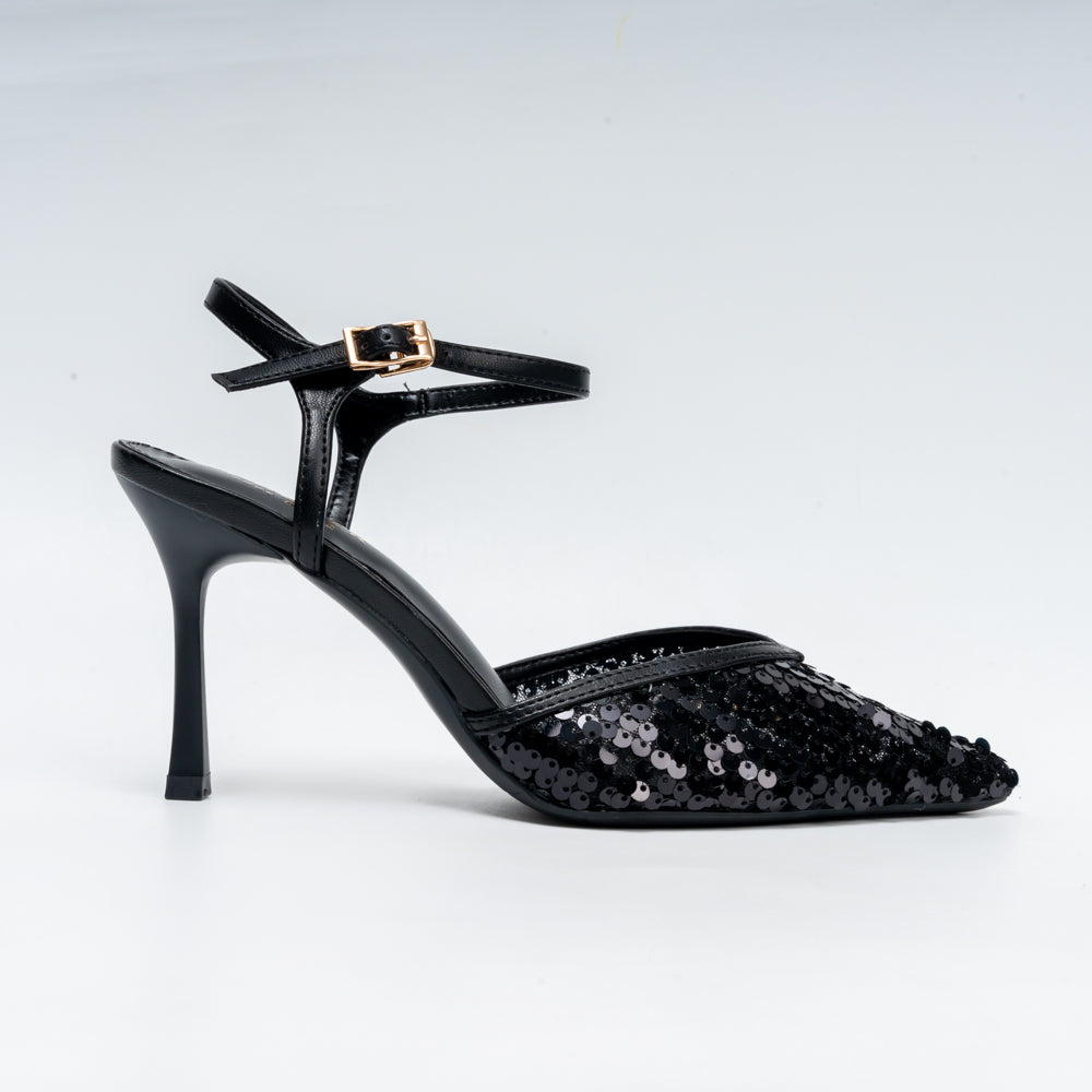 Twish & Shout - Black Party Heels