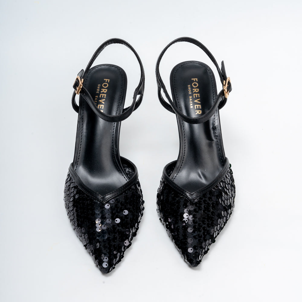 Twish & Shout - Black Party Heels - view 3
