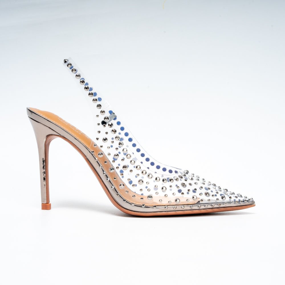 Sexy Cindrella - Gun Metal Party Heels.