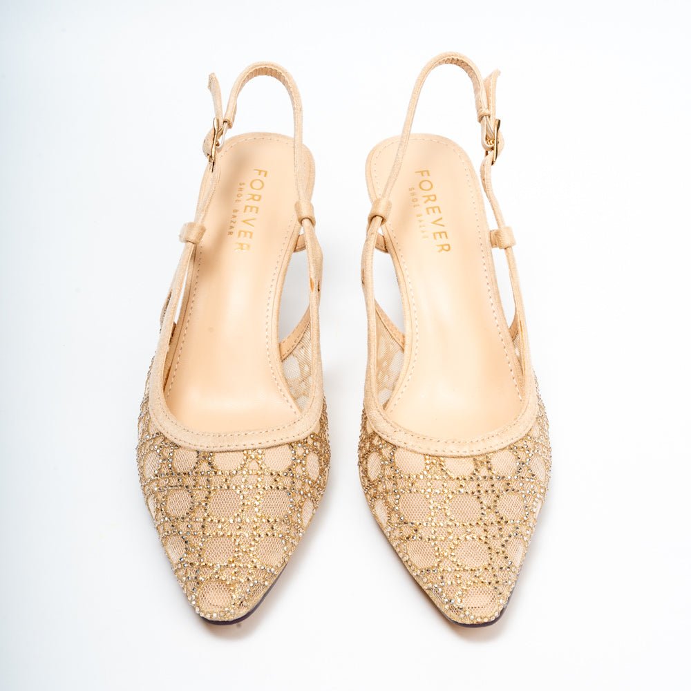Opulent Lace - Gold Stiletto - view 3