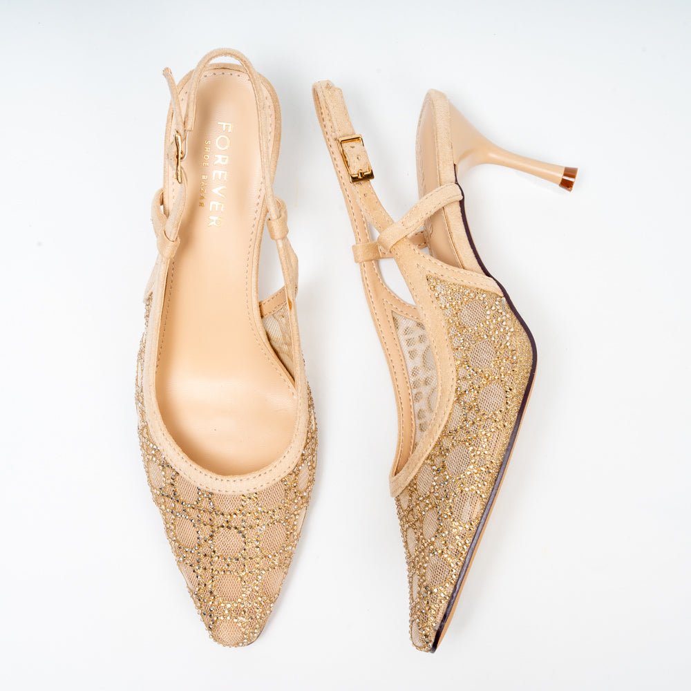 Opulent Lace - Gold Stiletto - view 4
