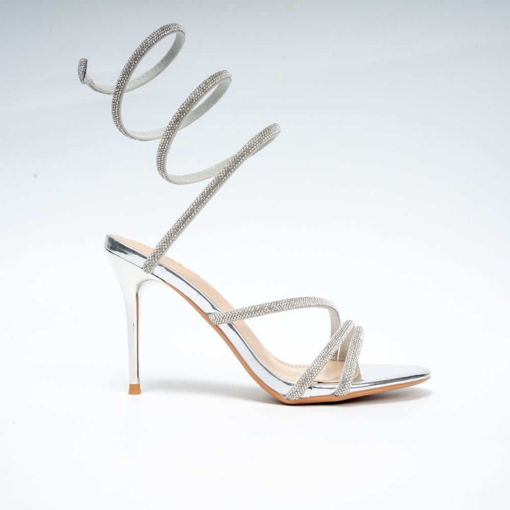 Twist & Shine - Silver Party Heels