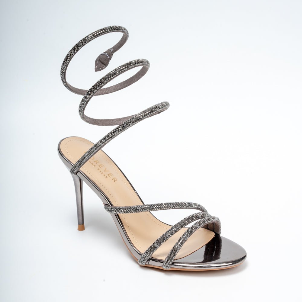 Twist & Shine - Gun Metal Party Heels - view 2