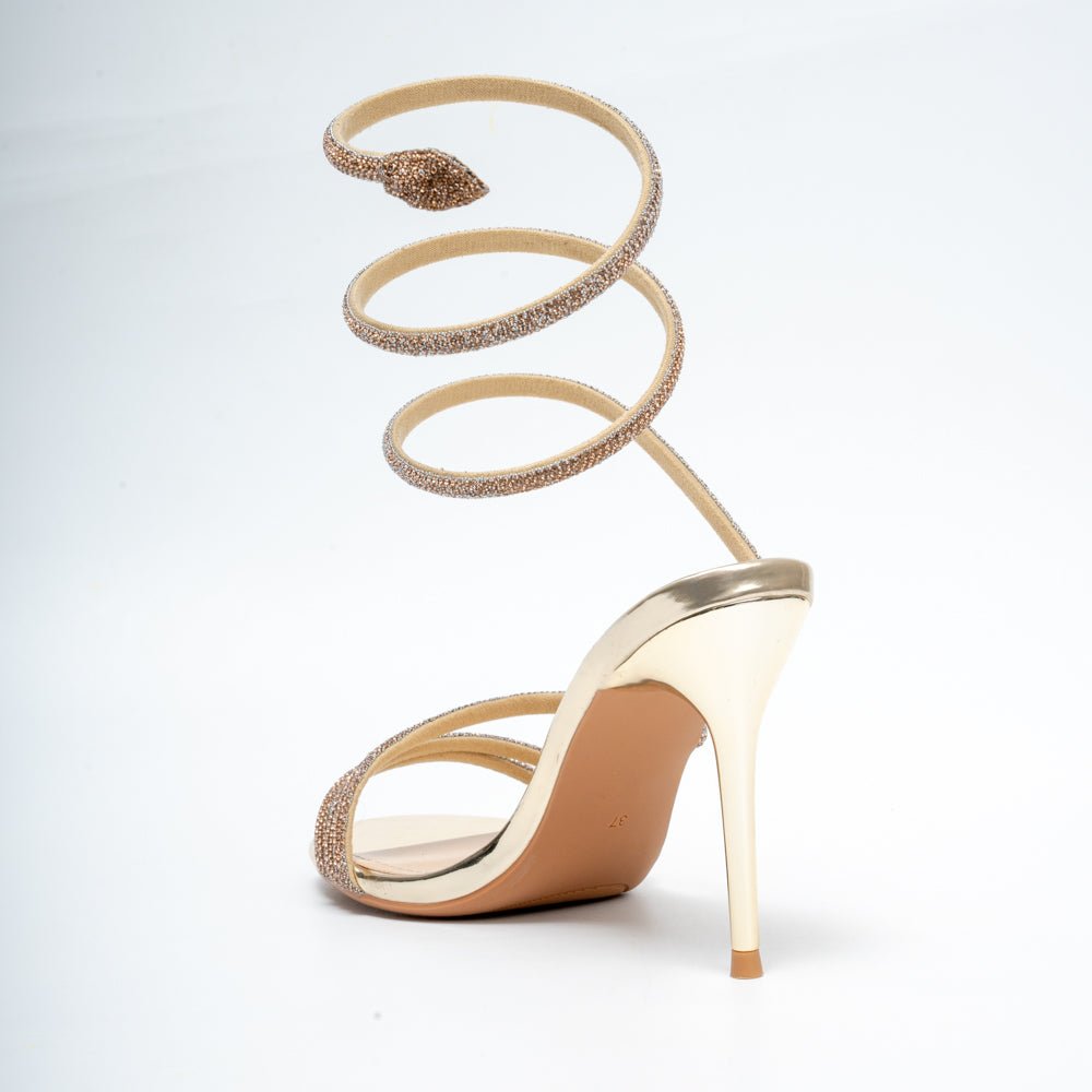 Twist & Shine - Gold Party Heels - view 5
