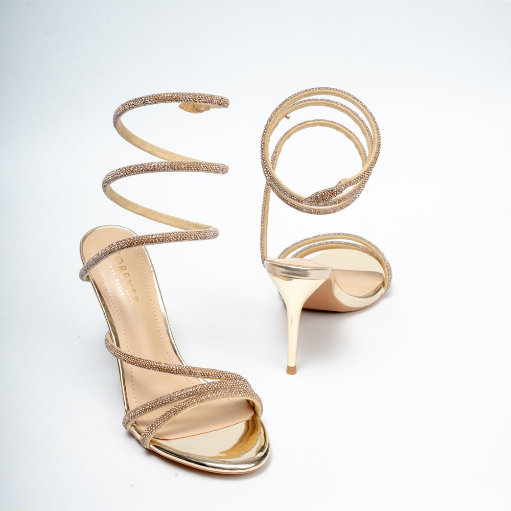 Twist & Shine - Gold Party Heels - view 4