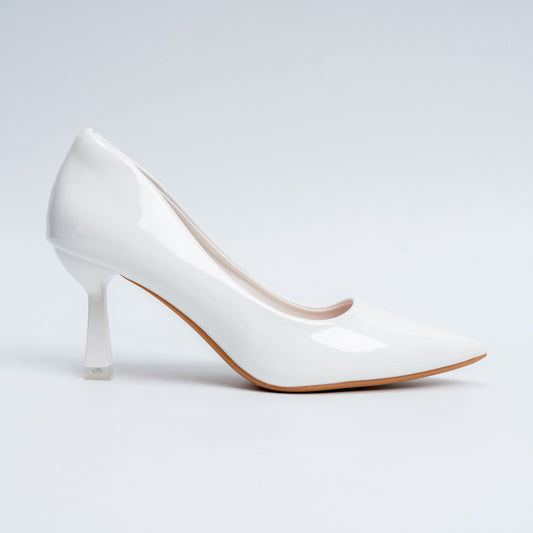 Solaris Stilettoes - White Casual Heels