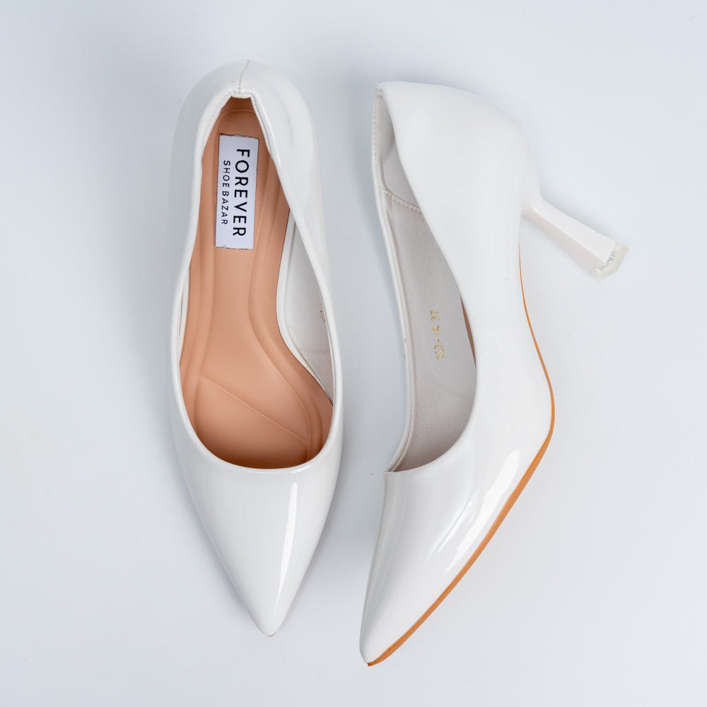 Solaris Stilettoes - White Casual Heels - view 5