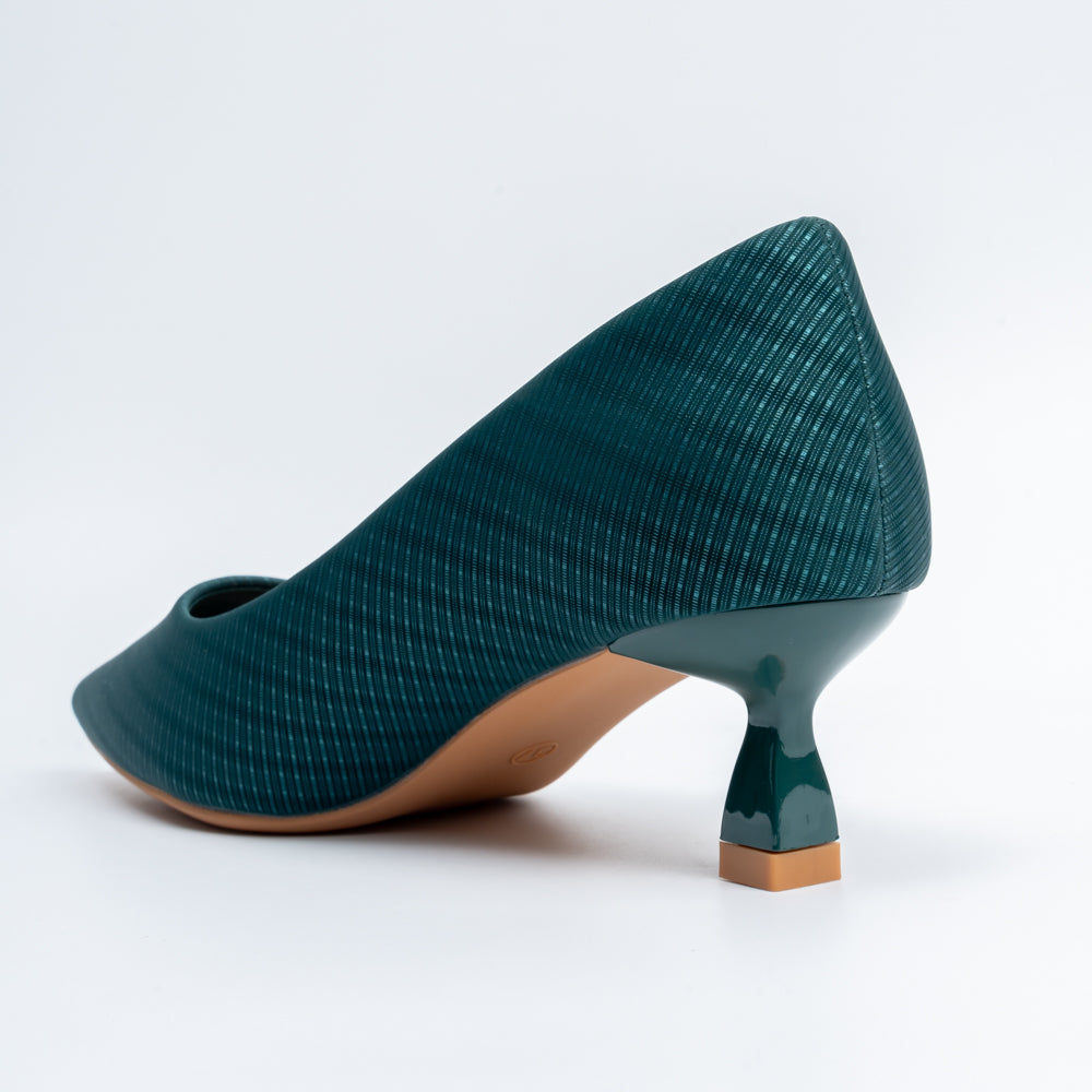 Ivy Heel - Green Casual Pumps - view 6
