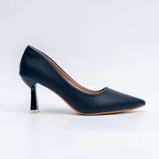 The Sculpted - Black Casual Heel