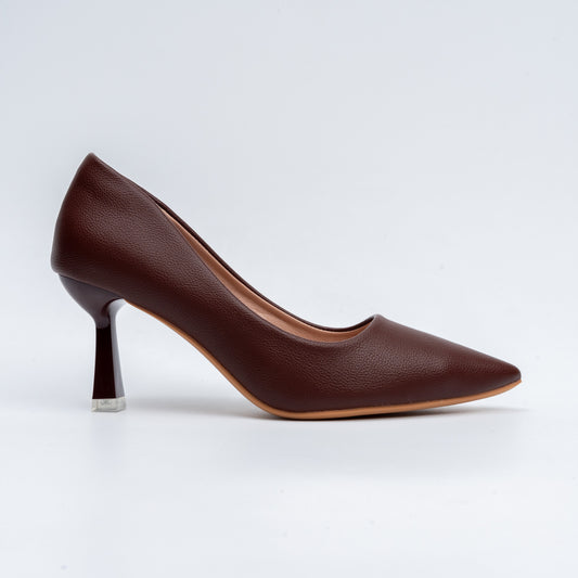 The Sculpted - Brown Casual Heel