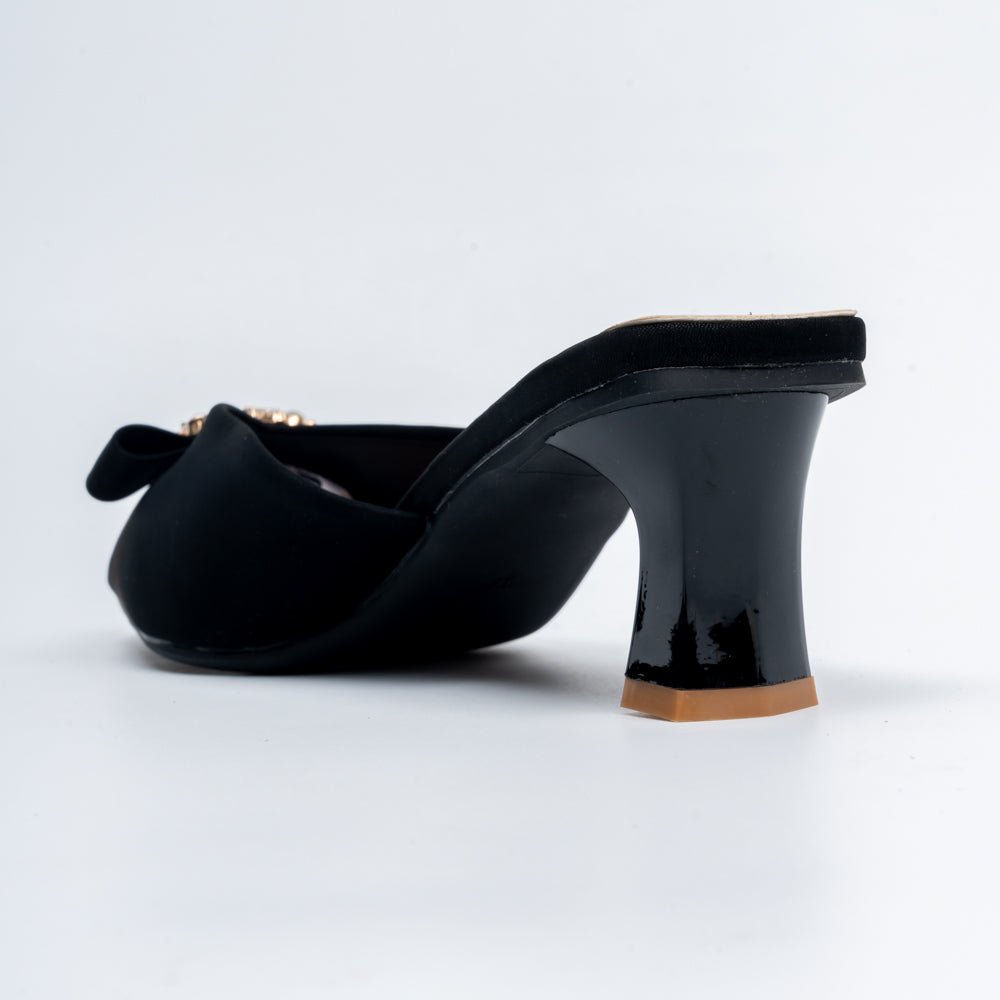 The Gigi - Black Mules - view 5