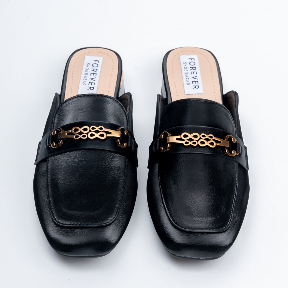 The Commuter - Black Casual Mules - view 3