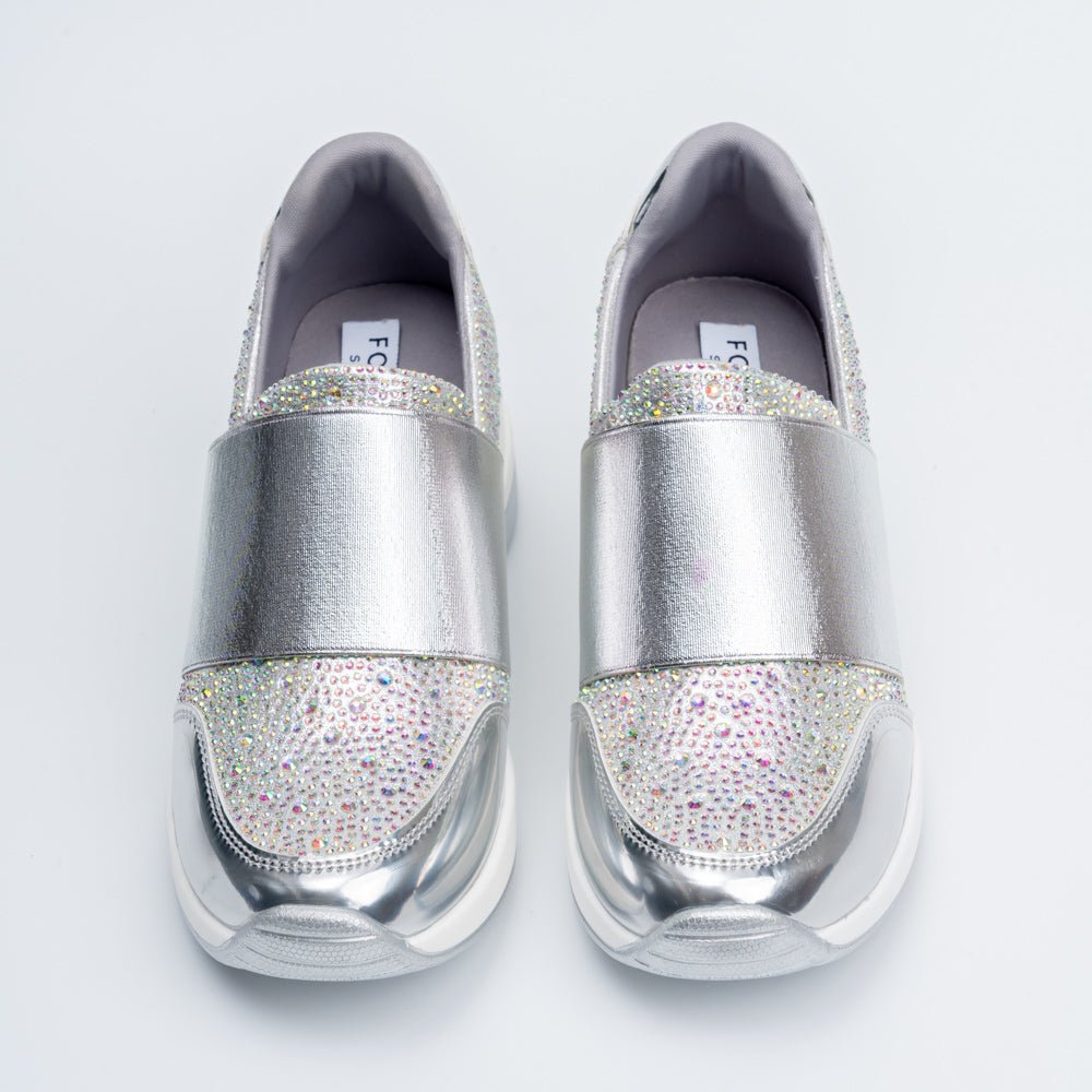 The Galaxy - Silver Platform Sneakers - view 4