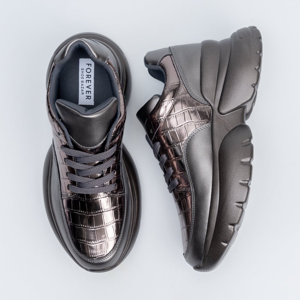 Glow Getter - Gun Metal Sneaker — view 5