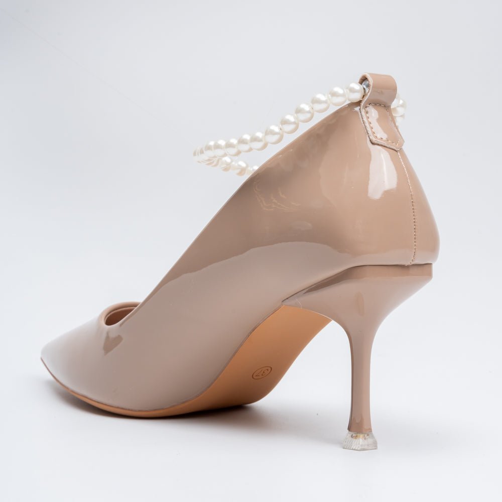 Pearl Poise - Khaki Anklet Pumps - view 6