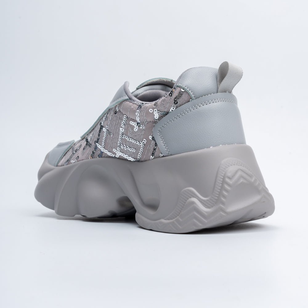Aura Sequin - Grey Sneaker - view 6
